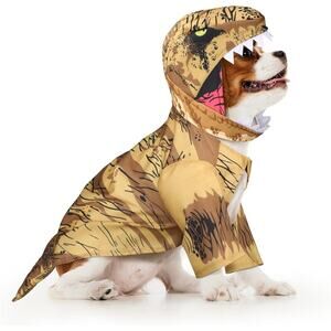 T Rex Dinosaur Dog Costume Medium Pet Halloween Outfit for Cats and Dogs